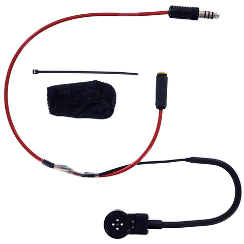 HELMET KIT - STANDARD MIC FLEX BOOM 4 CONDUCTOR STRAIGHT CORD