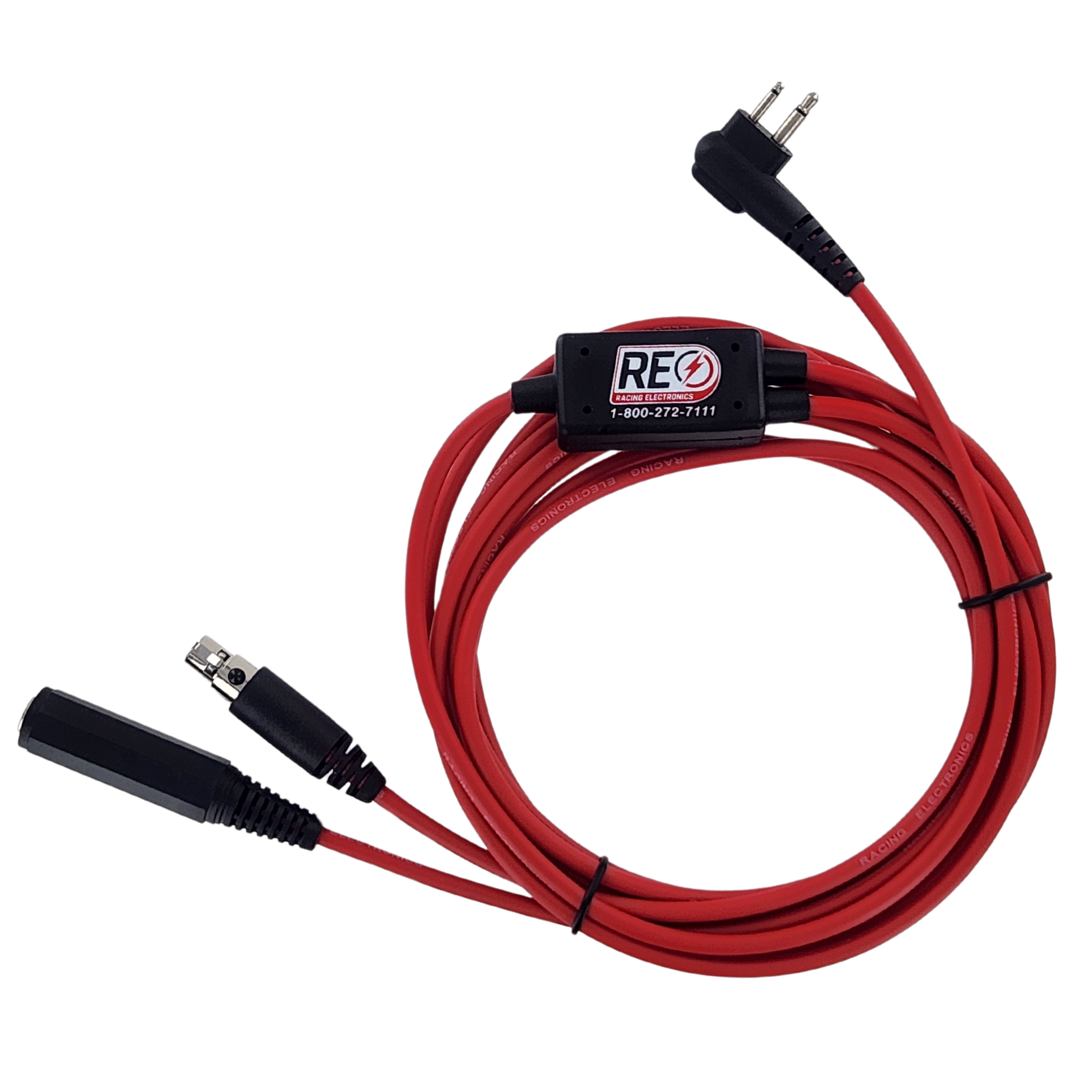 IMSA Car Radio Harness 6ft With Motorola 2-Pin Jumper & PTT - RaceRadiosDirect