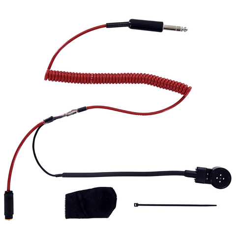 HELMET KIT - STANDARD MIC FLEX BOOM 3 CONDUCTOR COIL CORD